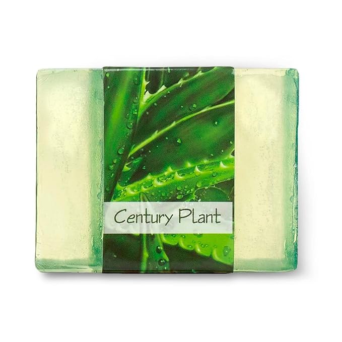 Glycerin Bar Soap Century Plant Scent - Natural, Vegan-Friendly, Hypoallergenic - Moisturizing and Hydrating with 100% Vegetable Glycerin - Sulfate-Free, Paraben-Free, Chemical-Free - 4.5 oz