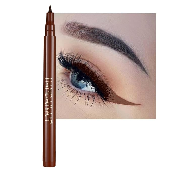 eyeliner pencil waterproof ink liner liquid pigmented smudge proof eye liner pen Brown