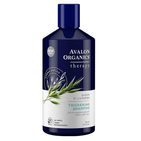 Biotin Shampoo - Therapy B-Complex Thickening Shampoo for an Energized Scalp & Fuller, Thicker-Looking Hair, 14 Fl Oz