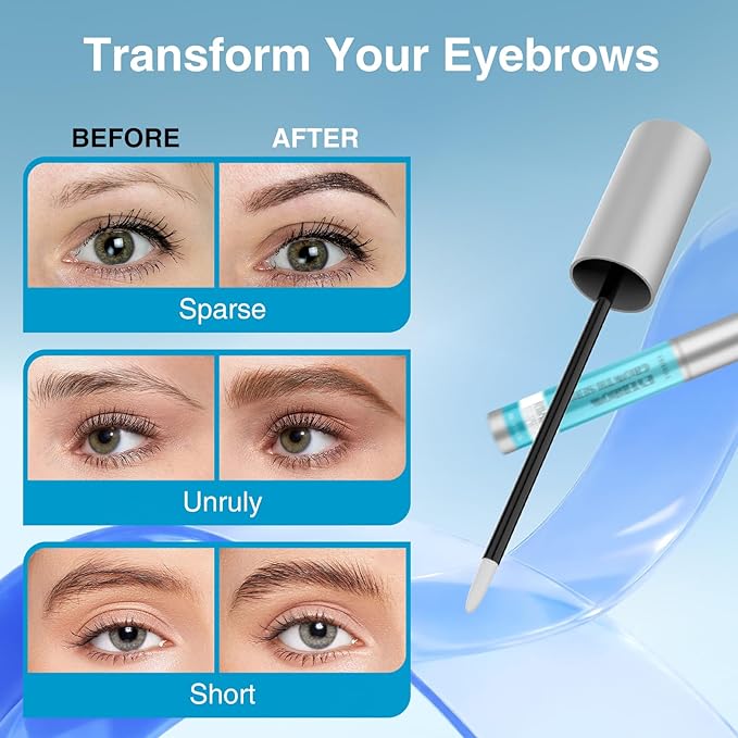 Eyebrow Growth Serum - Plant Extracts Eyebrow Serum and Enhancer for Thicker Brows and Grow Brows Faster, Longer, Fuller - 5mL