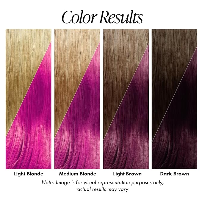 Adore Semi Permanent Hair Color (140 Neon Pink) | Vegan & Cruelty-Free Pink Hair Dye | No Ammonia, No Peroxide, No Alcohol | 4 Fl Oz