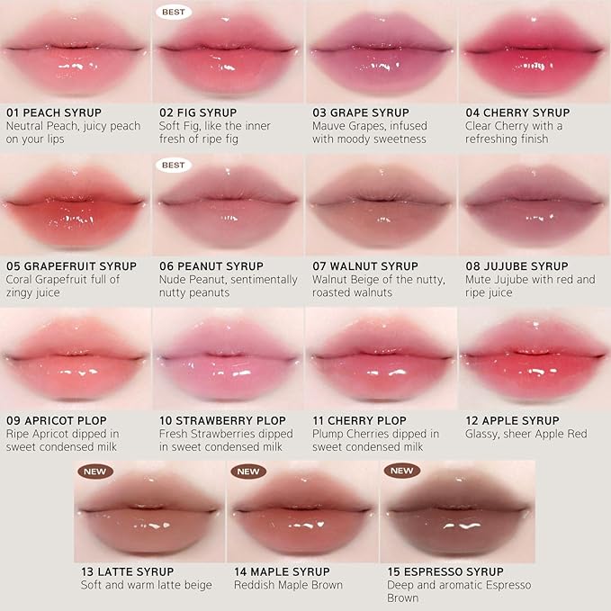 BBIA Over Glaze Lip Gloss - Plumping & Volumizing Glossy Lip Tint with High-Glow Glassy Shine Finish, Naturally Moisturizing, Non-Sticky, Lightweight, Vegan, Korean Makeup (01 PEACH SYRUP)