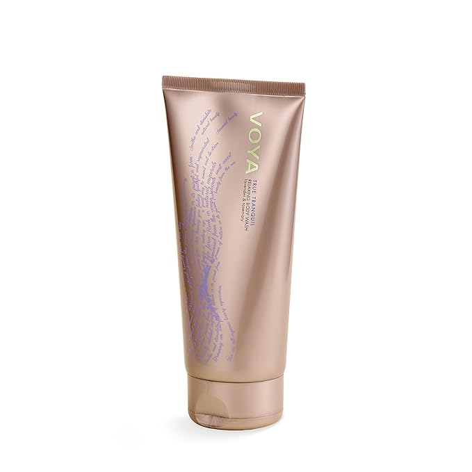 Voya True Tranquil Relaxing Shower Wash, Lavender and Rosemary, Organic Body Wash, 200ml
