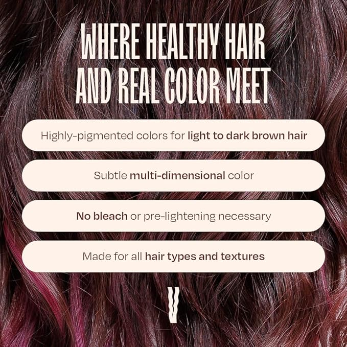 Overtone Daily Color Depositing Conditioner for Hair, Cherry Chestnut:Temporary Pigment with Shea, Coconut & Avocado Oils, Hydrating, Vegan & Cruelty-Free, All Hair Types, 4.5oz.