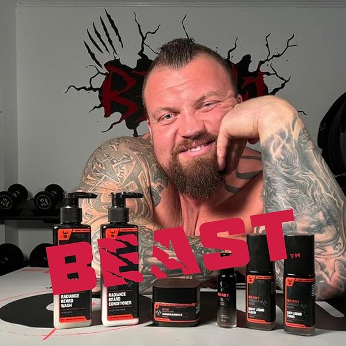 The Beard Struggle Eddie Hall Beast Line Body Wash – Ragnarok Rising Cologne-Grade Scent – Deep Cleanse Without Dryness – Paraben-Free, Vegan-Friendly, 8 fl oz