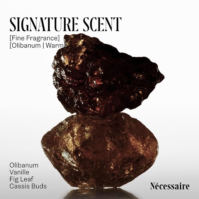 Nécessaire The Body Wash Olibanum. Natural Body Wash for Women + Men. Radiance Cleanse. Multi-Enzyme Gel Cleanser for Dull Skin. Notes of Vanilla, Fig Leaf, and Cassis Buds. 3.4 fl oz.