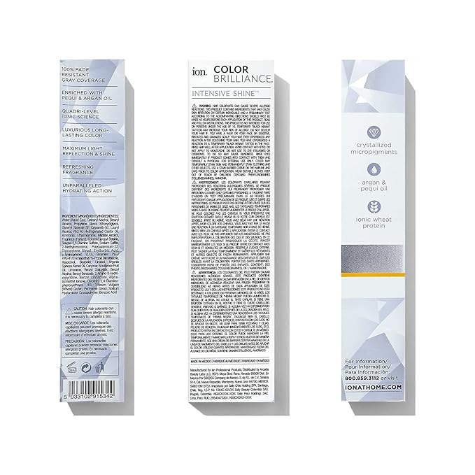 Ion Permanent Creme Hair Color 6G Golden Blonde, Vegan, Cruelty Free, PPD Free, 100% Gray Coverage, Long Lasting, Fade Resistant Color, 2.05 oz