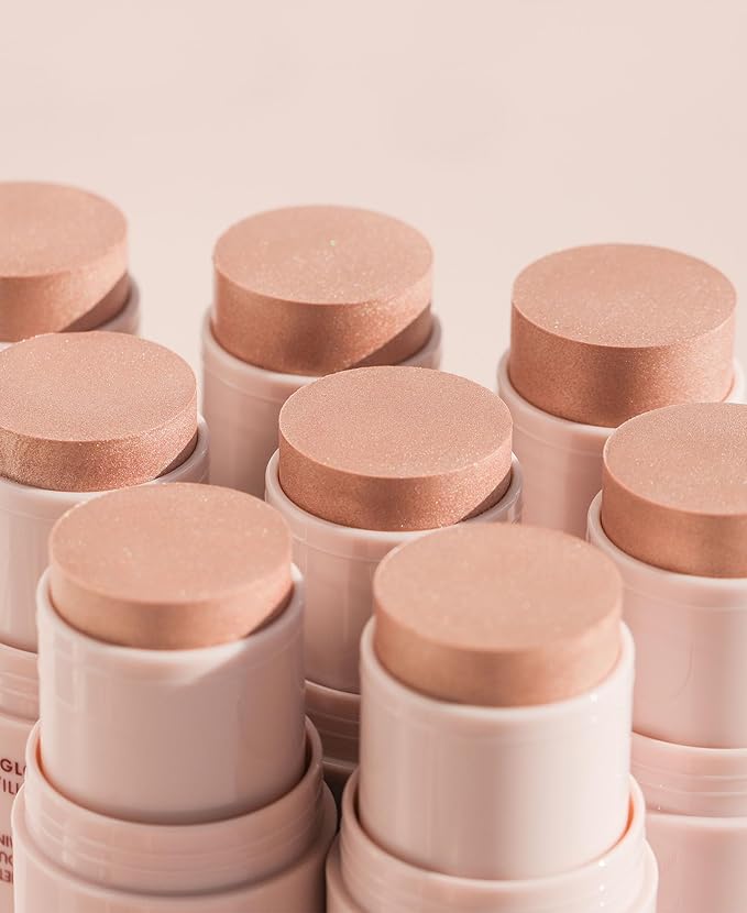 "Wander Beauty On-the-Glow Blush and Illuminator - Bare/Nude Glow - 7-in-1 Hydrating Cream Blush & Highlighting Stick - Stick Blush for Cheeks, Lip, Face & Body - Highlighter Makeup & Blush"