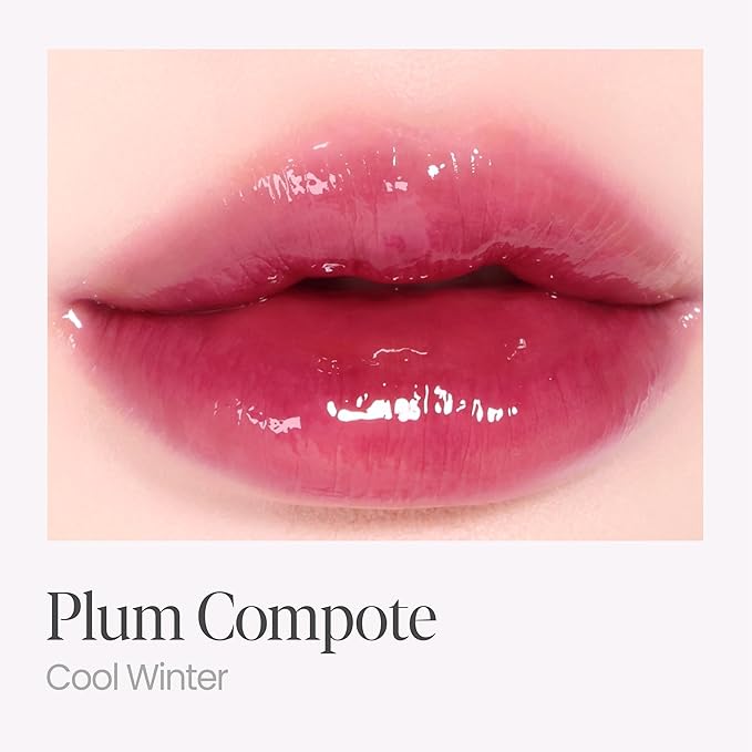 Espoir Couture Lip Tint Glaze #20 Plum Compote | Volumizing Lip Stain with Juicy Texture, Long-Lasting & Vibrant Colors, Moisturizing & Hydrating, Glossy Formula, Vegan, Korean Makeup, 0.14 oz