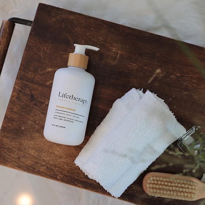 Lifetherapy Hydrating Body Lotion – Transformed | Clean, Skin-Loving Product| Vegan & Gluten Free | Lightweight | Thoughtfully Crafted Fragrance 12oz