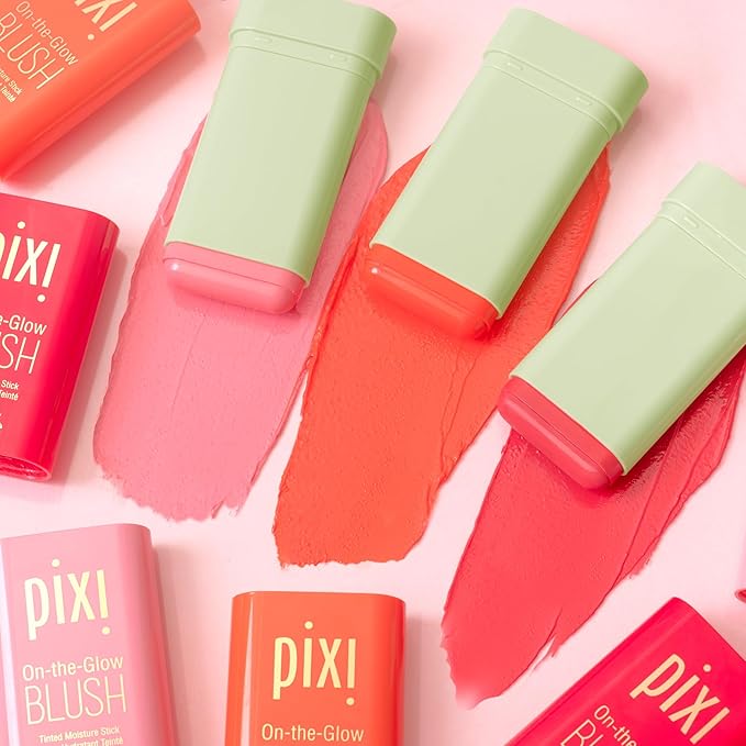 Pixi Beauty SunKissed Sheen On-the-Glow Trio, Blush, Bronze, and Highlighter Routine