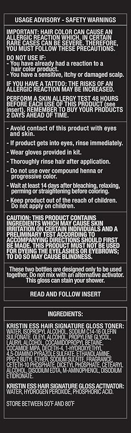 Kristin Ess Hair Gloss in Wild Berry Red - 4 Wk Semi Permanent Hair Color for Women - Deep Rich Burgandy Color Depositing Conditioner & Toner for Vibrant Color + Shine - Hair Dye Glaze - Vegan