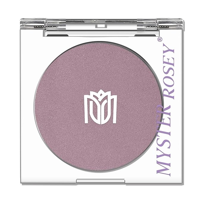 Single Eye Shadow Palette Makeup for Older Women, Plum Lavender Purple Natural Eyeshadow Palette, High Pigment Mini Monochrome Eyeshadow Vegan, Cruelty-Free