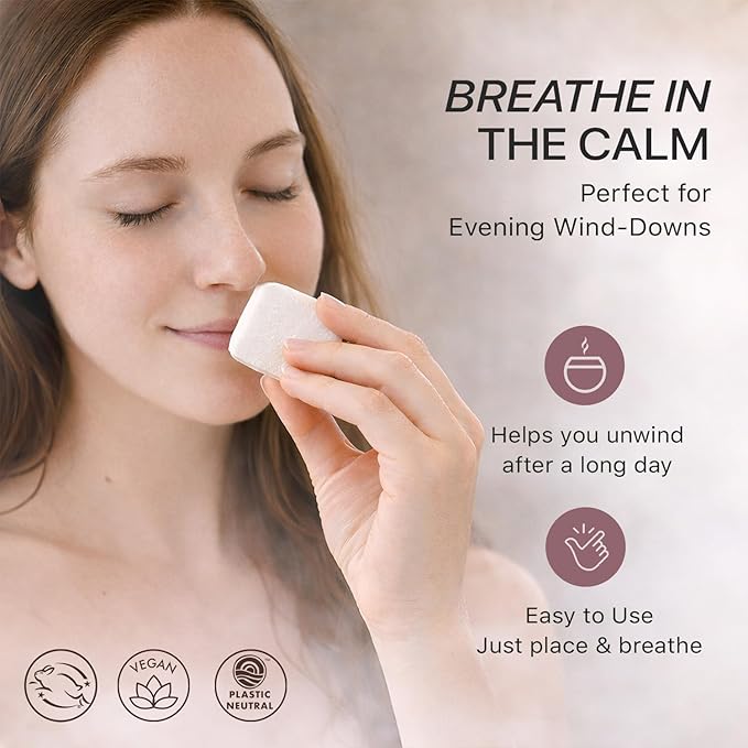 Lavender Shower Steamers Aromatherapy – USA Made with Bergamot Essential Oil, Large Shower Tablets for Women & Men, Spa Gifts for Her, Stress Relief & Relaxing Calming Pamper Gifts