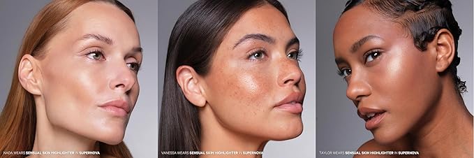 Kevyn Aucoin Sensual Skin Highlighter, Supernova (soft golden glow, all skin tones): Universally flattering. User friendly, Natural luminosity. Cream-to-powder. Blurs imperfections. Made in Italy.