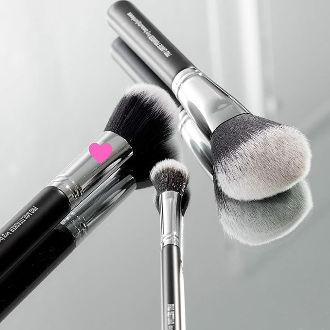 Powder Blush Bronzer Makeup Brush – Large Fluffy Domed Multitasker Make Up Brushes, Cheek Blusher, Contour, Blending, Setting Loose, Compact, Translucent, Minerals, Soft Synthetic Vegan Cruelty Free