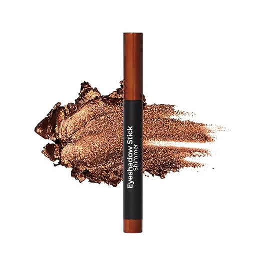 MCoBeauty Eyeshadow Stick - Copper - Creamy Shimmer Eye Crayon with Built-In Sharpener - Multi-Use Cream Eye Shadow Stick & Eyeliner, Highly Pigmented Blendable Vegan Eye Makeup