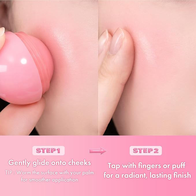 rom&nd JUICY ROLL CHEEK 05 Nougat Coco | K-Beauty Liquid Blush | Natural Dewy Glow | Long-Lasting Clear Colour | Easy Roll-On Application