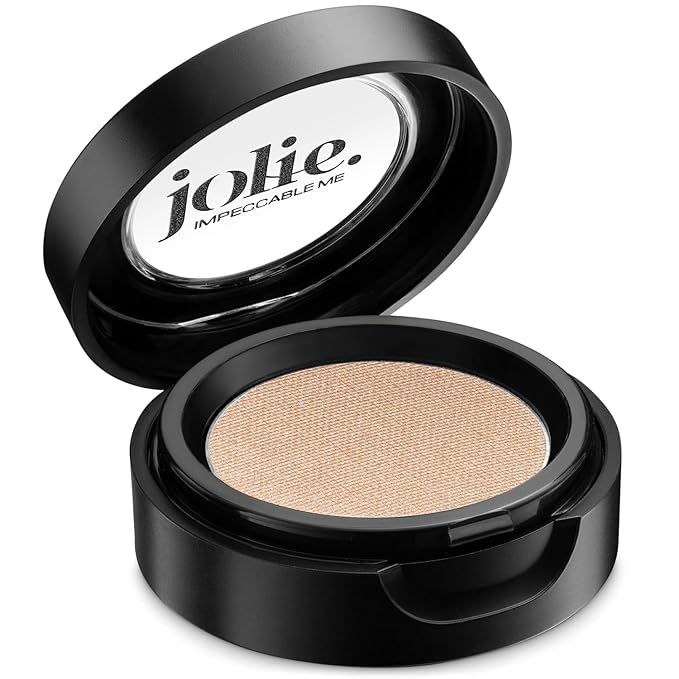 Jolie Cosmetics Powder Pressed Matte Eyeshadows - Cruelty Free, Vegan, Single Pan Eyeshadow 1.48g Warm Neutrals (Bisque - Frost)