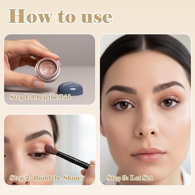 Wink Perfect Jelly Cream Eyeshadow – High-Shine Shimmer, Buildable & Long-Lasting, Lightweight Cream-to-Powder Eye Shadow, Vegan & Cruelty-Free (02 Sunset Sizzle, 0.18 oz / 5.1 g(PACK OF 1))