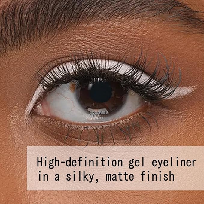 about-face Line Artist Longwear Gel Eyeliner High Altitude – High-Definition, Smudge-Proof, Waterproof, Matte Finish – Built-In Sharpener – Vegan, Cruelty-Free, Clean Beauty – 0.012 oz (Matte White)