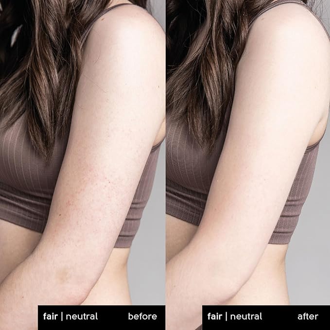 Tinge Body Makeup, Water & Transfer Resistant, Medium Coverage Cream, Lasts Up to 48 Hours, For All Skin Types, Fragrance Free, Vegan, American Made, 3.38 Fl Oz. - Fair Cool