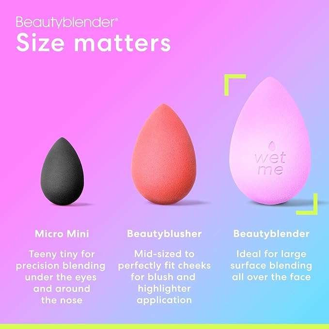 Beautyblender® | Wave Beauty Blender Makeup Sponge, Super-Soft Foam Easily Blends Foundations, Powders & Creams, Made in USA, Reusable, Washable, Streak Free Application, Vegan, Cruelty Free