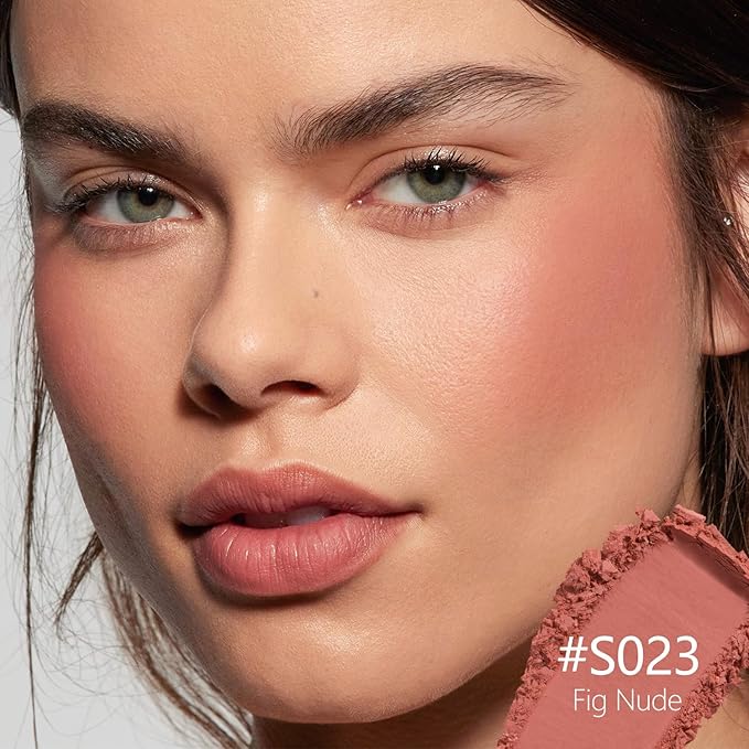 2-Pack Cream + Powder Blush Duo – Fig Nudes | For Light to Medium Skin Tones, Same-Shade Warm Nude, Lasting, Buildable, Vibrant & Natural-Looking Cheek Color | Dewy Cream + Soft-Matte Powder Finish