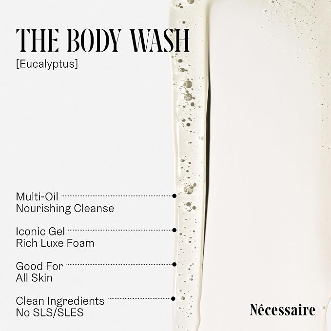 Nécessaire Mini The Body Wash - With Niacinamide, Vitamins + Plant Surfactants 3.4 oz / 100 mL Eucalyptus