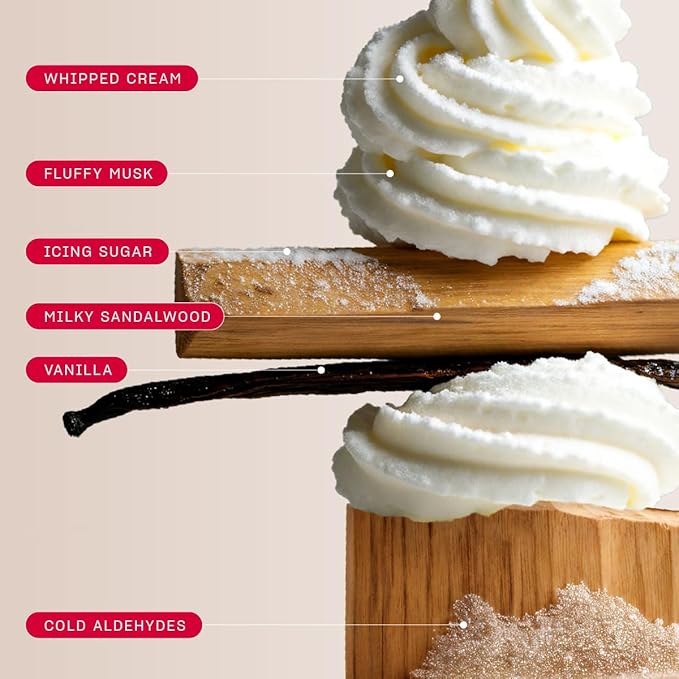Snif Extra Whip Body Mist 8oz, Gourmand Vanilla Musk Fragrance Mist for Body & Hair, Icing Sugar, Whipped Cream & Sandalwood, Clean, Vegan, Cruelty Free