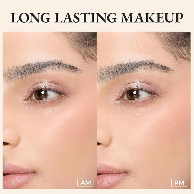 exmiloo Eyeshadow Stick – Dual-Ended Cream Eyeshadow Stick with Matte & Shimmer Shades, Long-Lasting Matte Eye Shadow for Easy Application (Sunrise Latte)