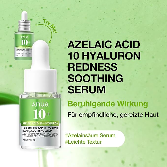 Anua Serum Discovery Trio, Mini Face Serum Travel Size Kit with Hyaluronic Acid, Niacinamide & Azelaic Acid, Hydrating Soothing Gift Set for Women, Korean Skincare Set -10ml/0.33fl.oz × 3EA