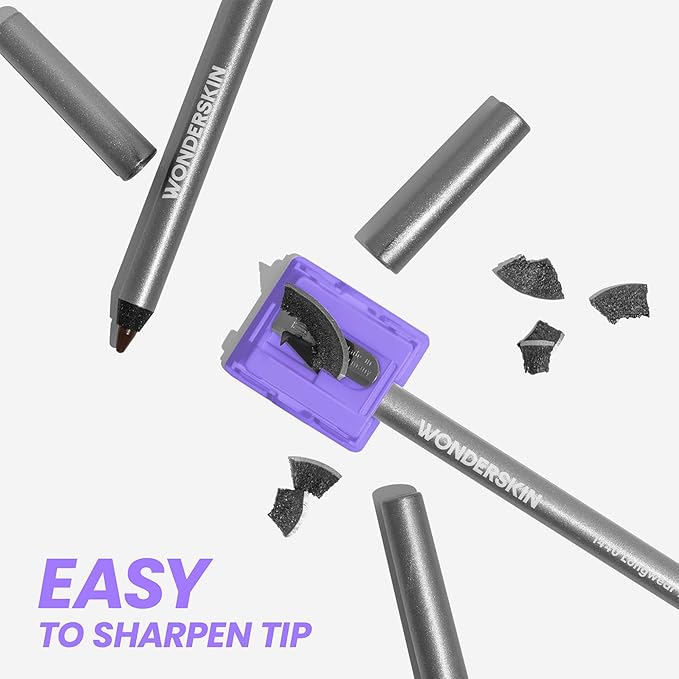 Wonderskin Eyeliner Pencil, 1440 Longwear Green Eyeliner Pencil - Waterproof, Sharpenable & Smudge Proof (Olive)