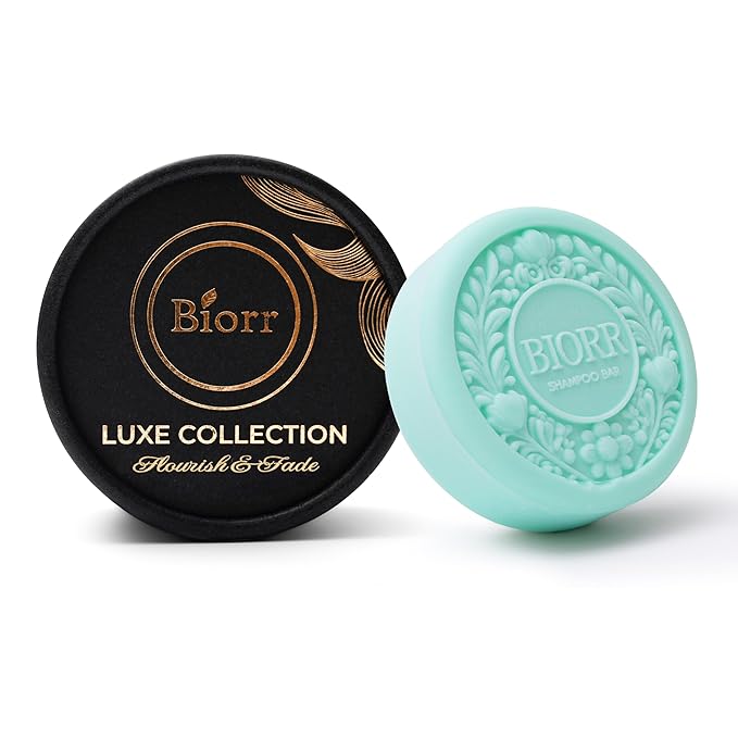 BIORR Scalp Detox Shampoo Bar - Clarifying Deep Cleanse with Kaolin Clay & Castor Oil - Removes Buildup, Balances Oil - Vegan Sulfate-Free Natural Solid Shampoo for All Hair Types - 3.52oz