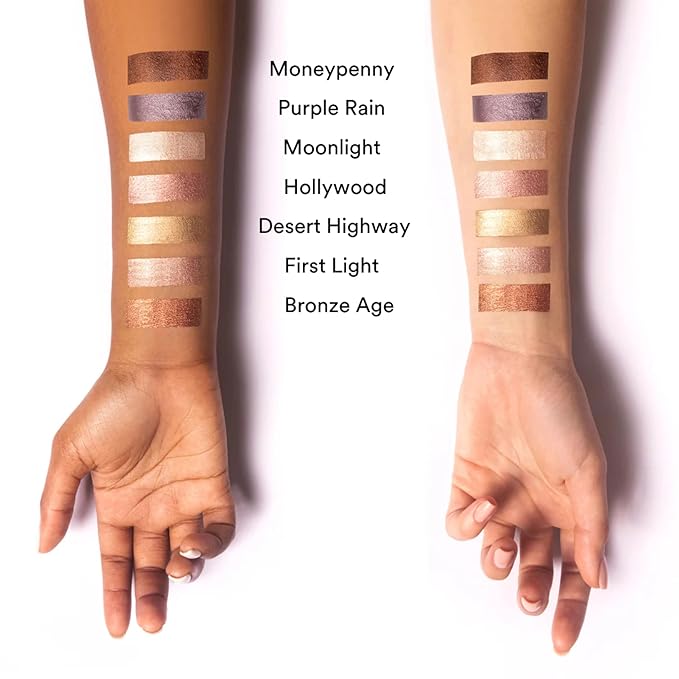 Gen See Mixed Media Metallic Liquid Eyeshadow, Moneypenny – High Shine Molten Metal Eye Color, Featherlight Full Coverage Shimmer, Multi-Use Highlight Makeup, Vegan Cruelty-Free, Made in Italy