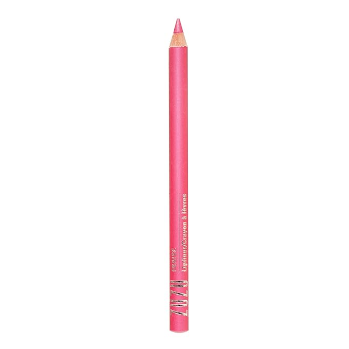 Zuzu Luxe Lip Pencil, Creamy Lipliner, long lasting, Infused with Jojoba Seed Oil and Aloe for ultra hydrated lips. Natural, Paraben Free, Vegan, Gluten-free,Cruelty-free, Non GMO, (1, Fraise)