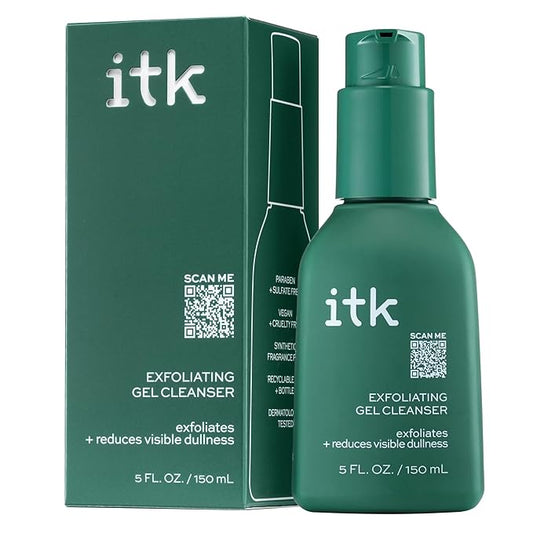 ITK Skincare 2-in-1 Milk-To-Foam Gentle Cleanser - Effective Face Wash + Makeup Remover with Vitamin B5, Pineapple + Coconut Enzymes for Radiant Skin - Cleanse, Remove Excess Makeup + Moisturize Skin