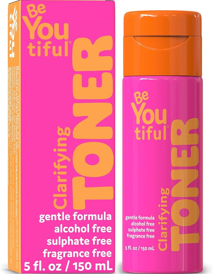 BeYouTiful Clarifying Face Toner, Easter Gifts for Kids, Preppy Skin Care for Balanced Skin, Gentle Facial Skincare for Tweens Kids Girls and Boys, 5 fl oz, Easter Basket Stuffers