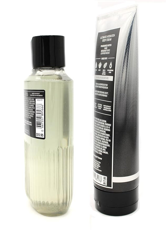 Graphite, Bath and Body, 3 in 1 Hair, Face, Body Wash & Body Cream Bundle Set