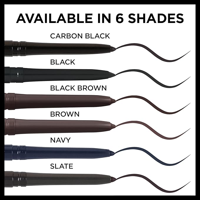 L'Oreal Paris Makeup Infallible Never Fail Original Mechanical Pencil Eyeliner with Built in Sharpener,Slate,0.008 oz.,(Pack of 2)