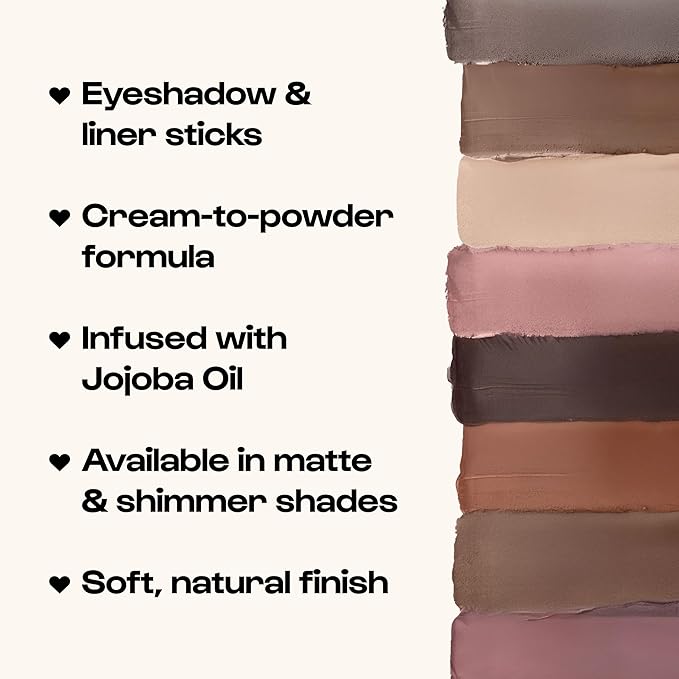 ALLEYOOP 11th Hour Waterproof Cream Eyeshadow Stick – Long-Lasting Eye Shadow Pencil & Eyeliner, Cream to Powder Stick & Highlighter – Smudge-Proof Eyeshadow Shimmer, Soft Copper Shimmer
