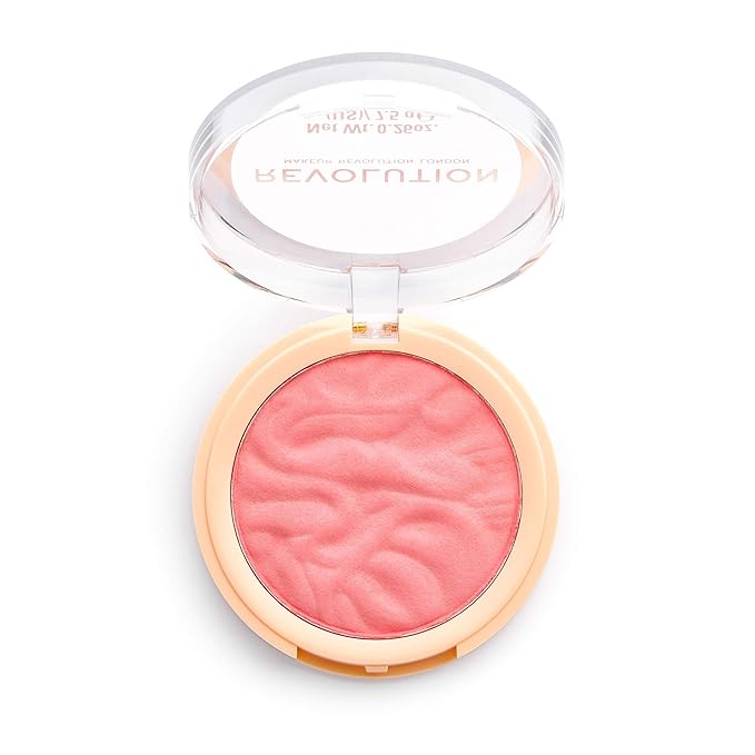 Revolution Beauty London, Blusher Reloaded, Pressed Powder Face Blusher, Highly Pigmented & Long-Lasting Formula, Lovestruck, 0.26 oz
