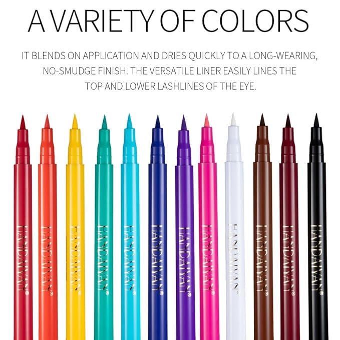 eye liner pencils quick drying ink liner Multi-Use Longwear eyeliner pen Pink