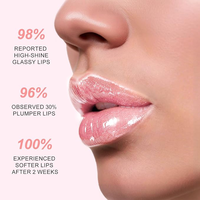 Glitter Lip Gloss –Nourishing and Hydrating with High-Shine Glimmer Finish & Sheer Wash Of Color, Strawberry Scent, Non-Sticky, Vegan & Cruelty-free, Candy Pink 0.21 fl oz