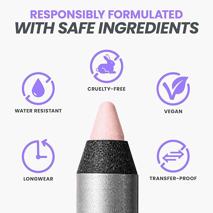 Wonderskin Eyeliner Pencil, 1440 Longwear Pink Eyeliner Pencil - Waterproof, Sharpenable & Smudge Proof (Icing)