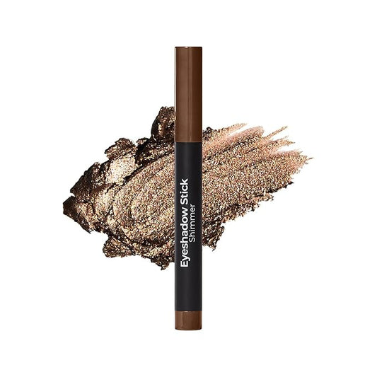 MCoBeauty Eyeshadow Stick - Bronze - Creamy Shimmer Eye Crayon with Built-In Sharpener - Multi-Use Cream Eye Shadow Stick & Eyeliner, Highly Pigmented Blendable Vegan Eye Makeup