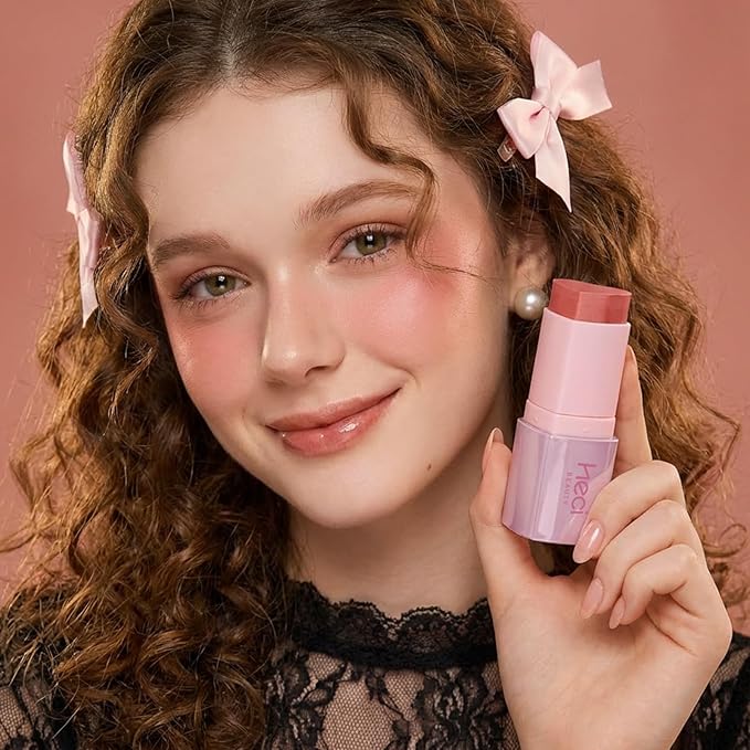 Cream Blush Stick - Multi-Use Makeup for Cheeks & Eyes, Lightweight & Blendable Formula, Satin Glow Finish, Hydrating Cream Blush for All Skin, Long Lasting Wear, ROSEWOOD, 0.25 oz