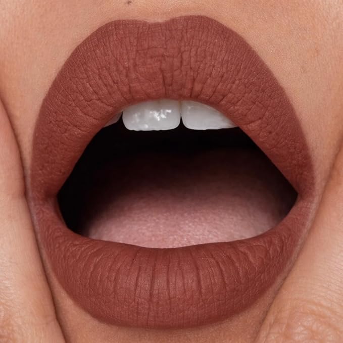about-face Matte Fix Lip Pencil Raw Kiss – Long-Wear, Creamy Matte Lip Liner with Hyaluronic Acid & Vitamins C & E – Vegan, Cruelty-Free, Clean Beauty – 0.042 oz (Burnt Sienna)