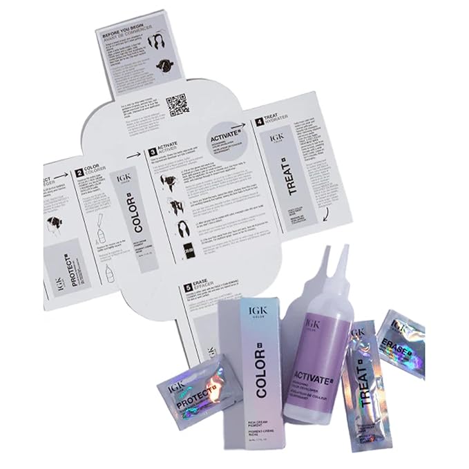 IGK Permanent Hair Dye Color Kit | 5GA1-800 Espresso - Golden Ash Brown | 100% Gray Color Coverage + Strengthen + Shine | Ammonia Free