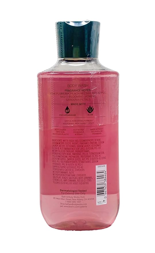 Bath & Body Works Plumeria- Trio Gift Set - Body Cream, Body Wash and Body Lotion with a Wild Jasmine Bar Soap.